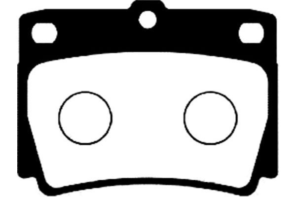 KAVO PARTS Комплект тормозных колодок, дисковый тормоз BP-5526